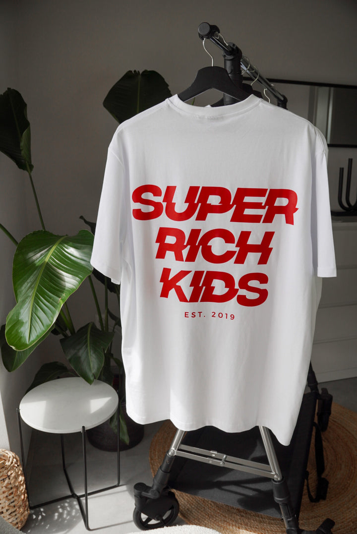 Super Rich Kids T-Shirt White & Red