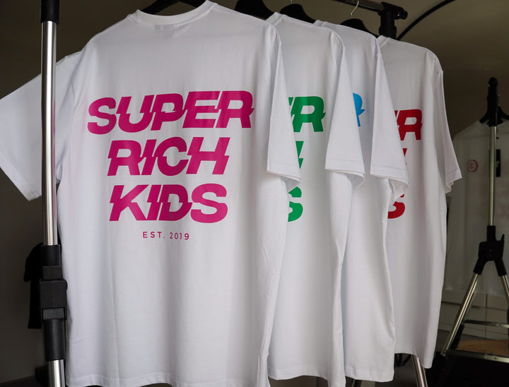 Super Rich Kids T-Shirt White & Pink