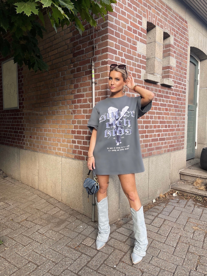 T-Shirt 'Spirit of Ecstacy' Acid Wash Grey