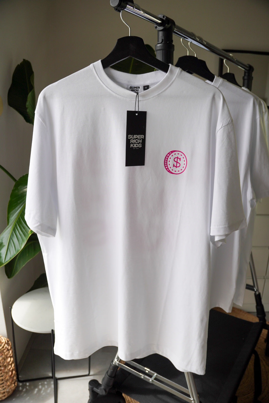 Super Rich Kids T-Shirt White & Pink