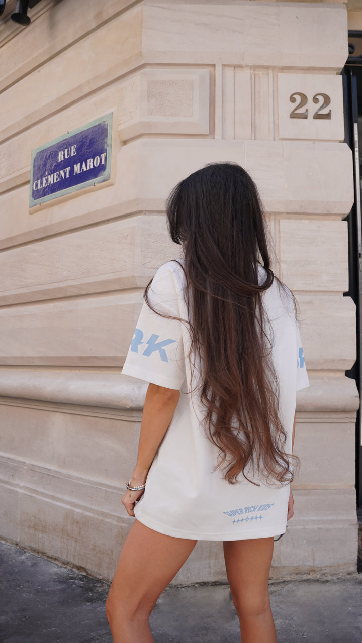 SRK Jersey T-Shirt 'Off White & Blue Ice'