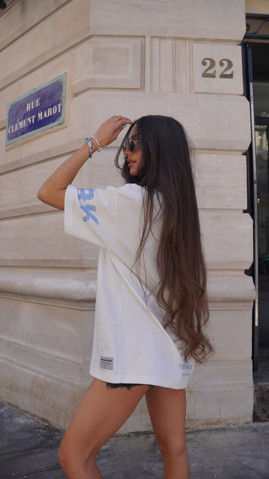 SRK Jersey T-Shirt 'Off White & Blue Ice'