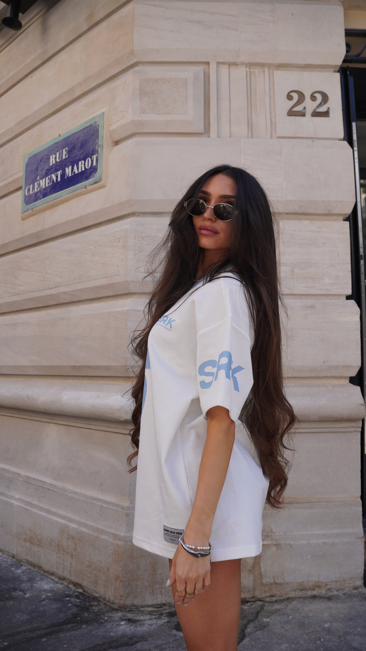 SRK Jersey T-Shirt 'Off White & Blue Ice'