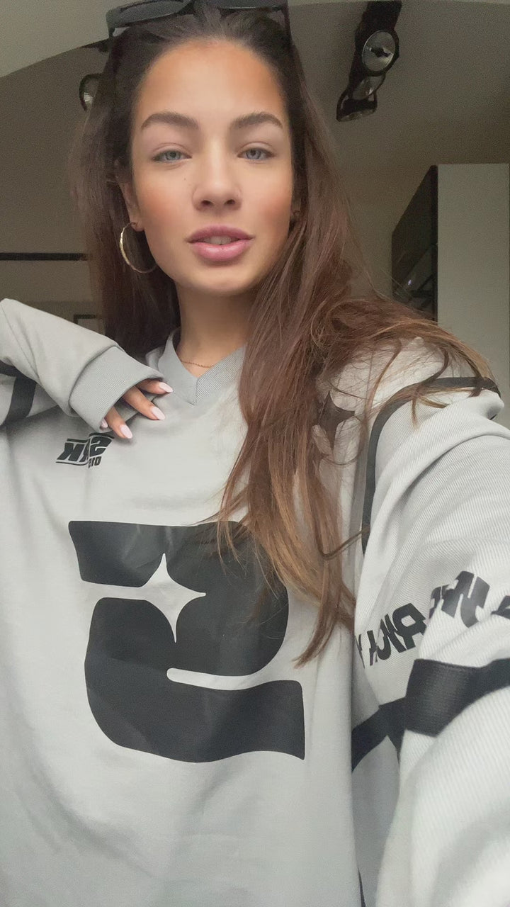 SRK 'PARIS' Oversized Jersey Nardo Grey