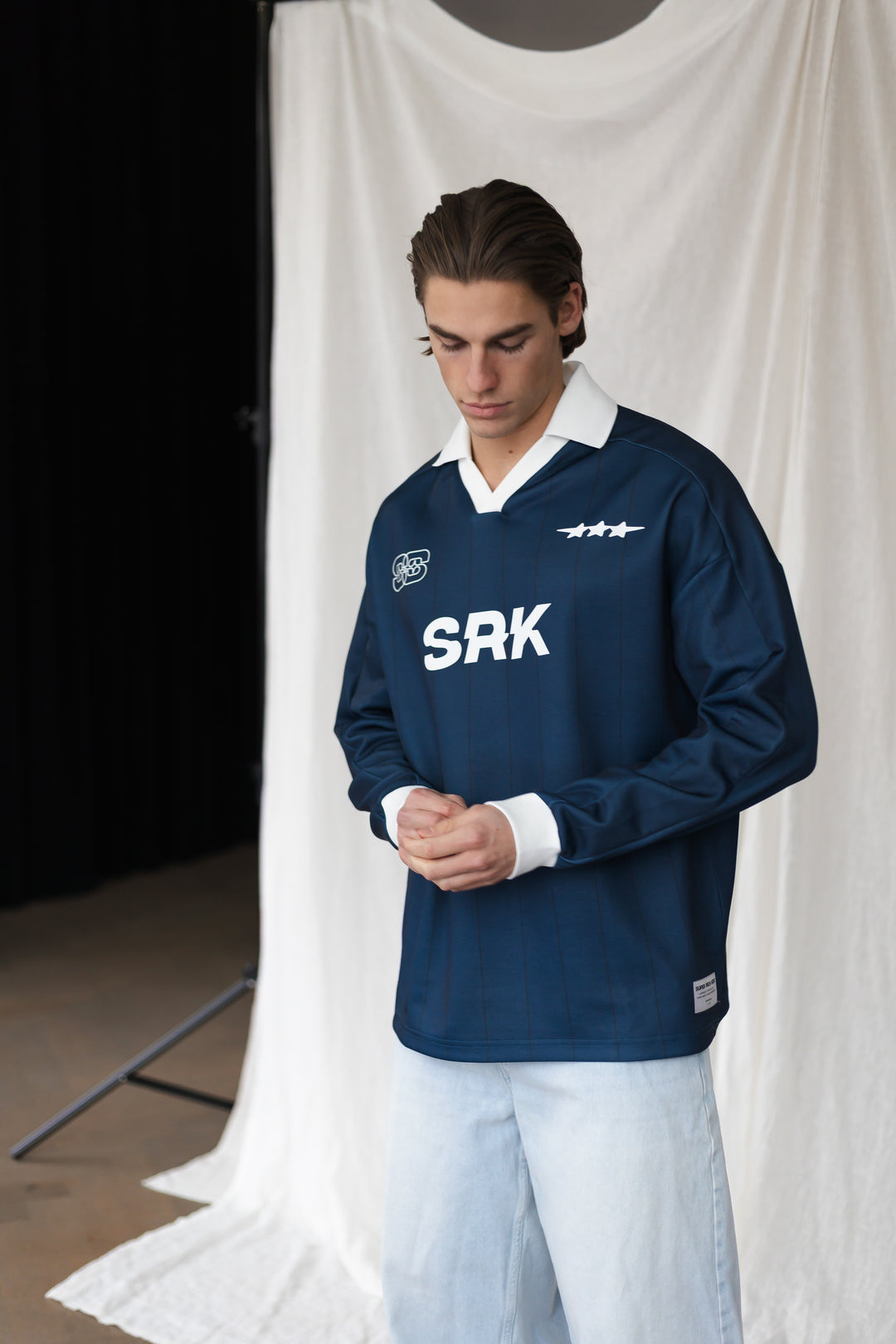 SRK Legacy Striped Polo Jersey ‘Navy’