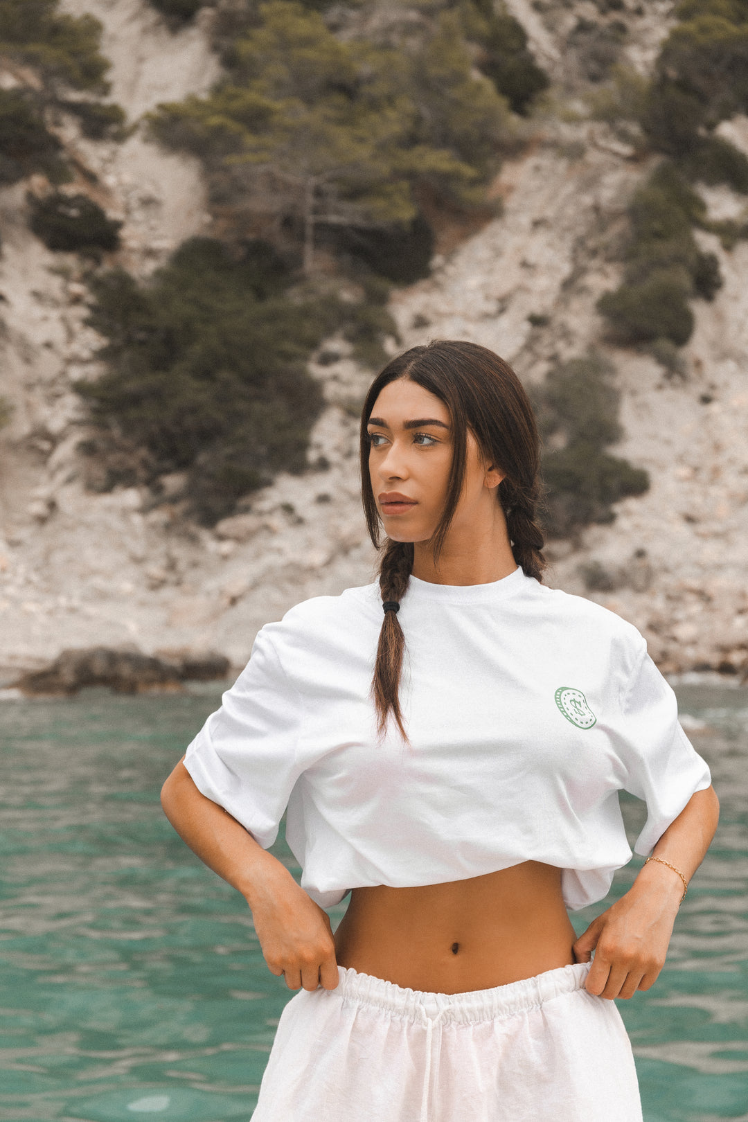 Super Rich Kids T-Shirt White & Bright green