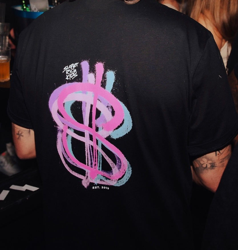 T-Shirt Brushed Dollar Pink