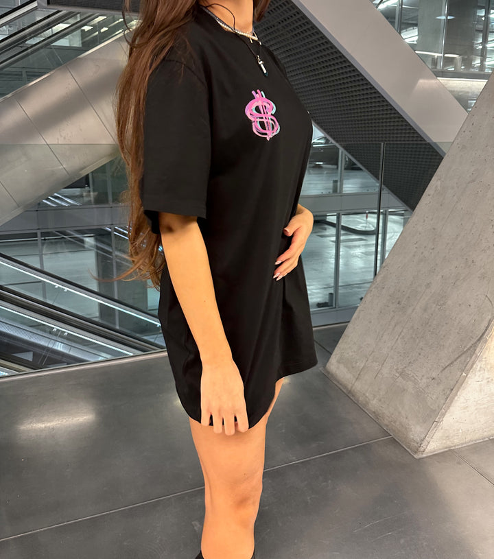 T-Shirt Brushed Dollar Pink