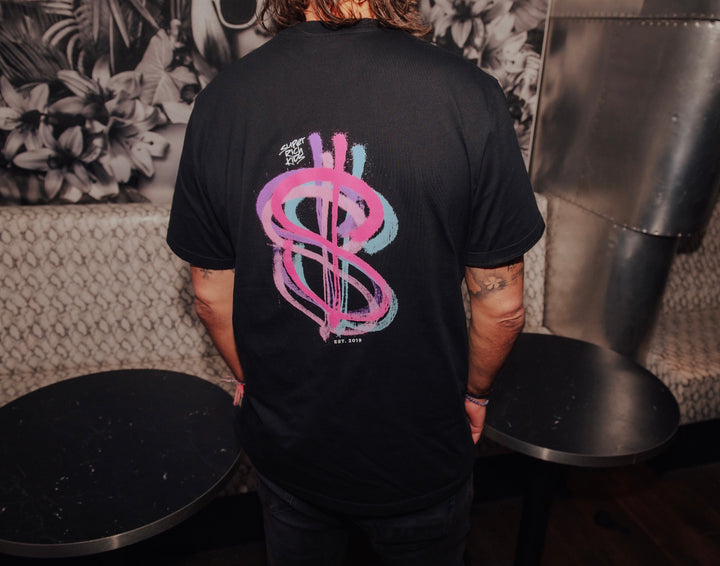 T-Shirt Brushed Dollar Pink
