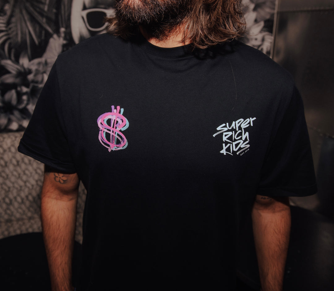 T-Shirt Brushed Dollar Pink