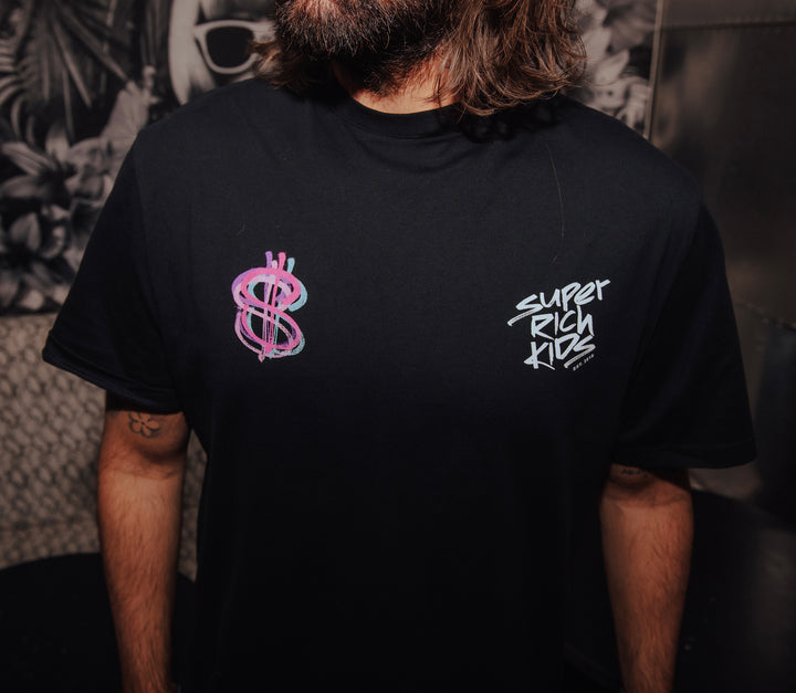 T-Shirt Brushed Dollar Pink