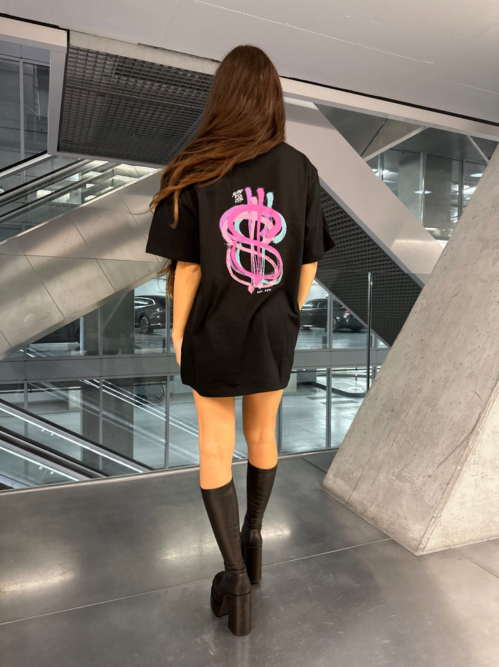 T-Shirt Brushed Dollar Pink