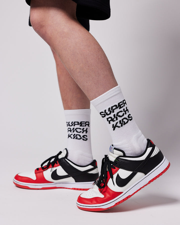 Socks 'SUPER RICH KIDS' White