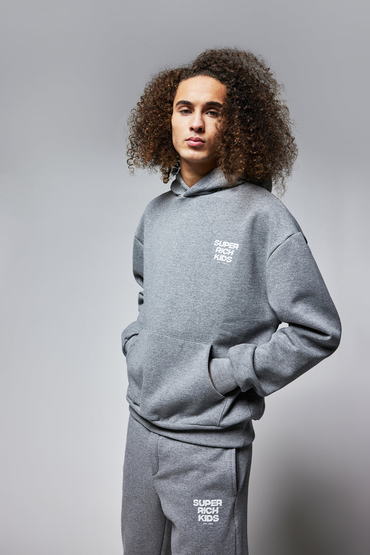 'Essential' Hoodie Grey Melange