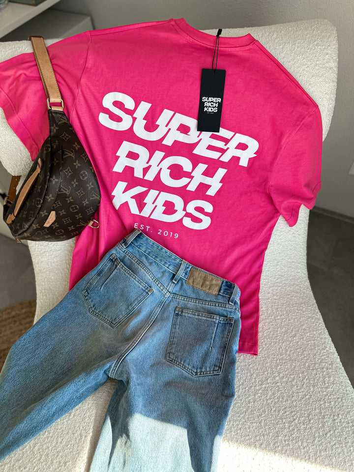 Super Rich Kids T-Shirt 'Hot Pink'